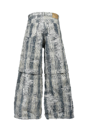 CONVERTIBLE BLEACHED DENIM PANTS (20TH EXCLUSIVE) / IND
