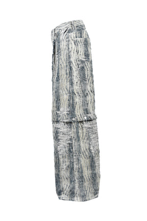 CONVERTIBLE BLEACHED DENIM PANTS (20TH EXCLUSIVE) / IND