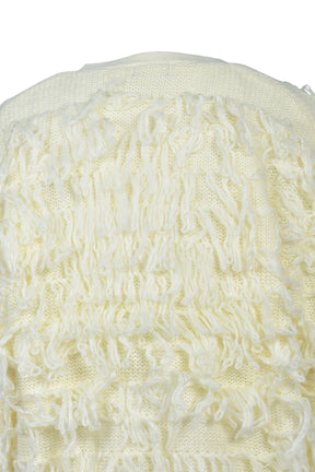 LOOP KNIT CARDIGAN / BEI