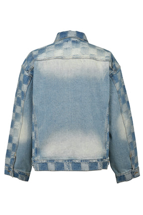 BLOCK CHECK DENIM JACKET / IND