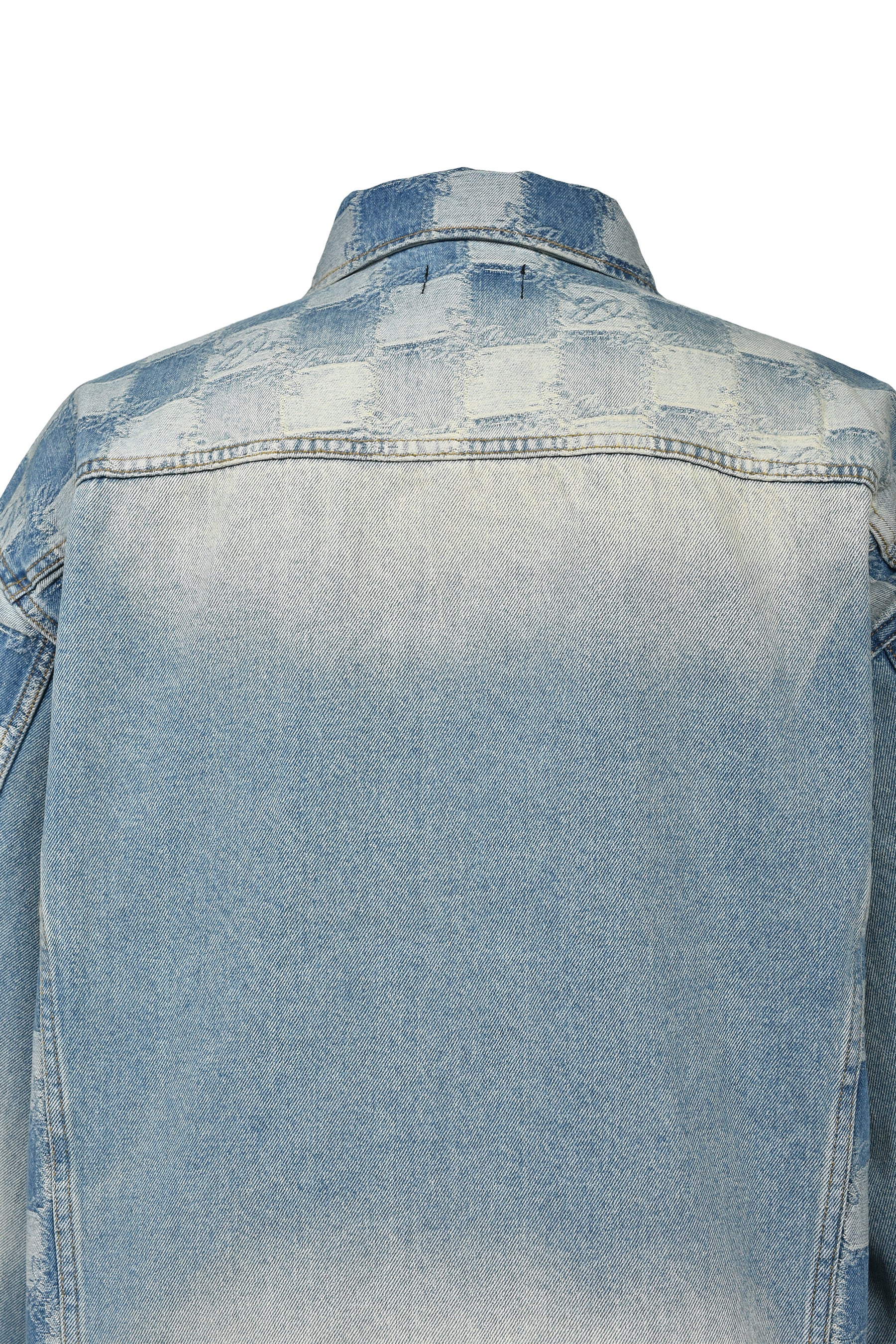 BLOCK CHECK DENIM JACKET / IND