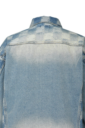 BLOCK CHECK DENIM JACKET / IND