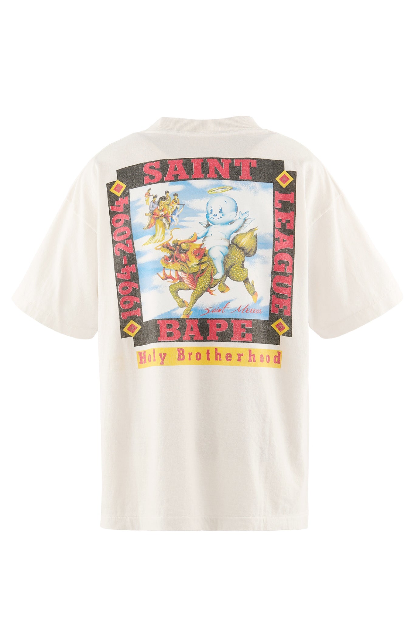 BAPE_SS T-SHIRT/POOL / WHT