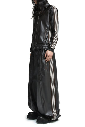H.D. TRACK PANT - SYNTHETIC LEATHER (EXCLUSIVE) / DK. BRW