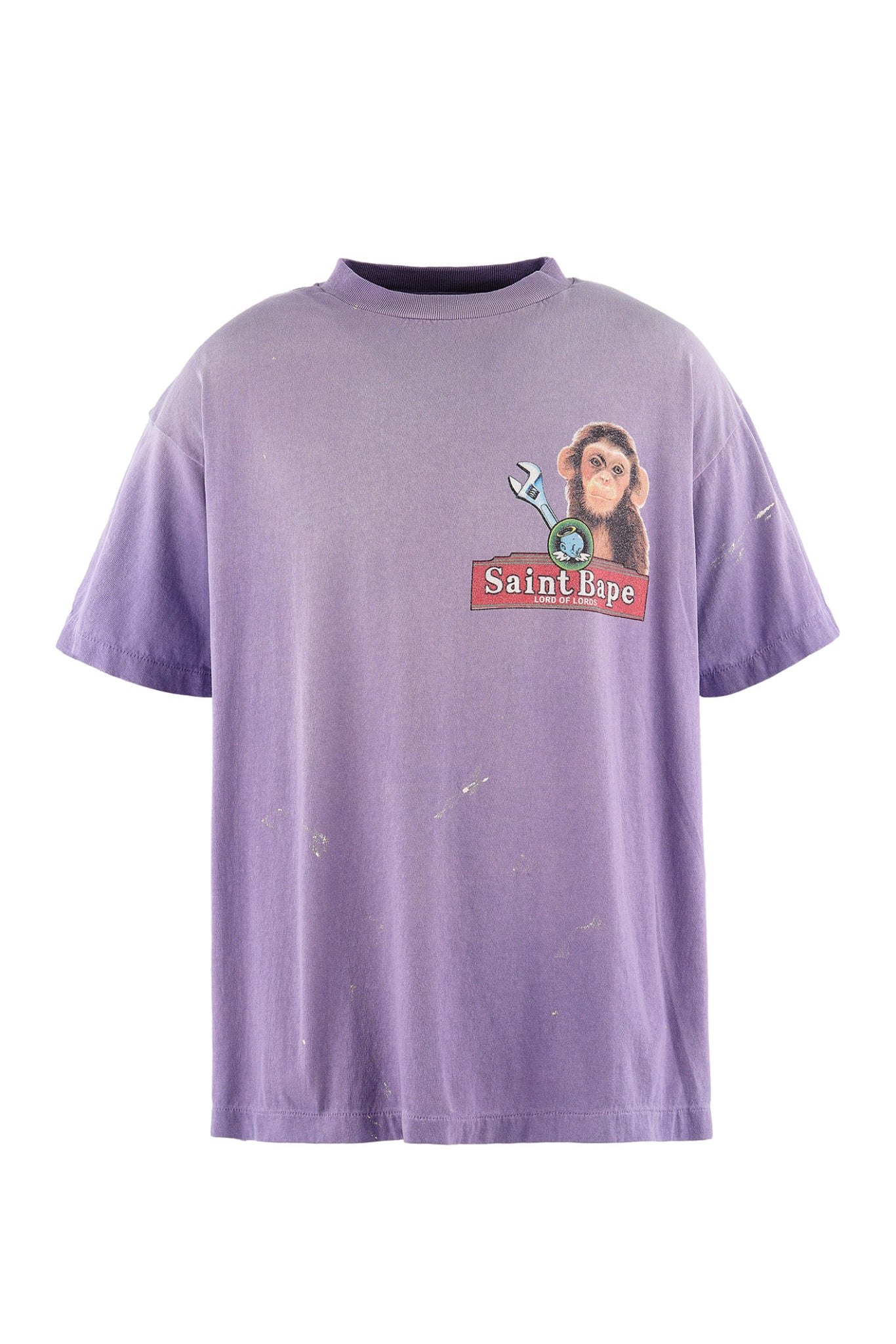 BAPE_SS T-SHIRT/HOUSE / PUR