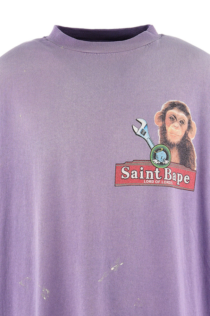 BAPE_SS T-SHIRT/HOUSE / PUR