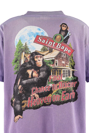 BAPE_SS T-SHIRT/HOUSE / PUR