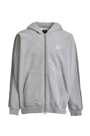 ZIPPED TRACK HOODY - COTTON JERSEY(EXCLUSIVE) / GRY