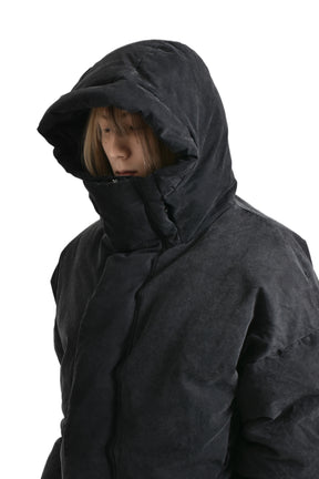 MML HOODED PUFFER / IRON