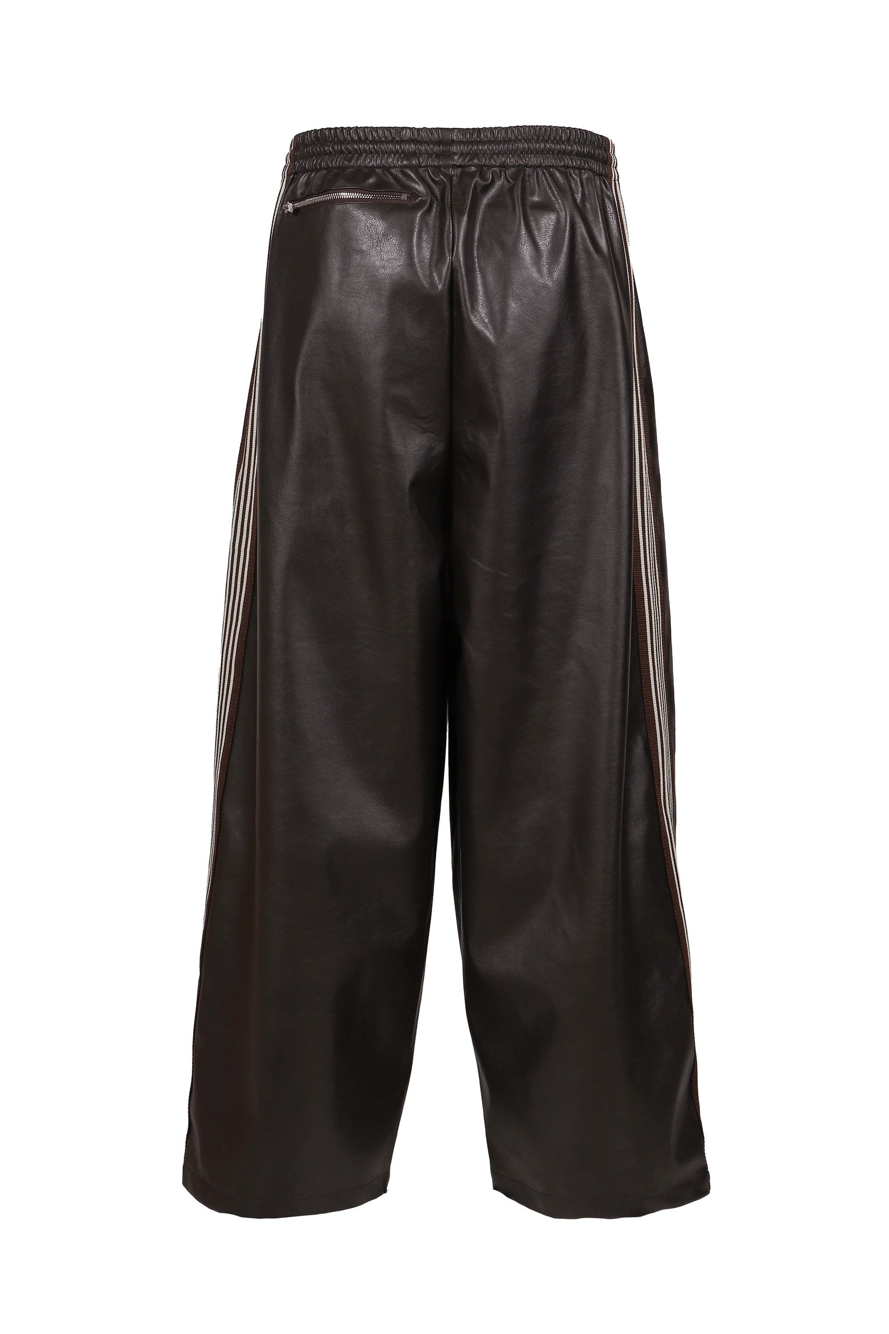 HD TRACK PANT - SYNTHETIC LEATHER (EXCLUSIVE) / DK. BRW 