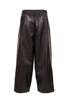 HD TRACK PANT - SYNTHETIC LEATHER (EXCLUSIVE) / DK. BRW 