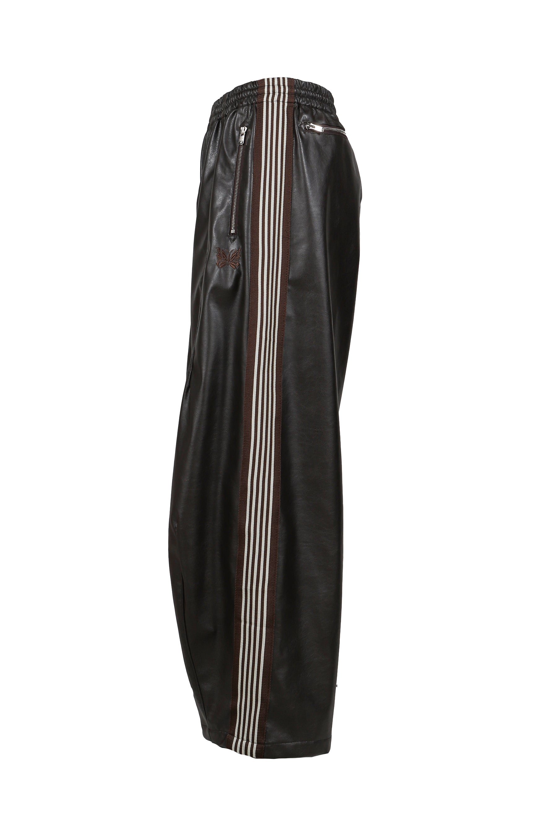 H.D. TRACK PANT - SYNTHETIC LEATHER (EXCLUSIVE) / DK. BRW