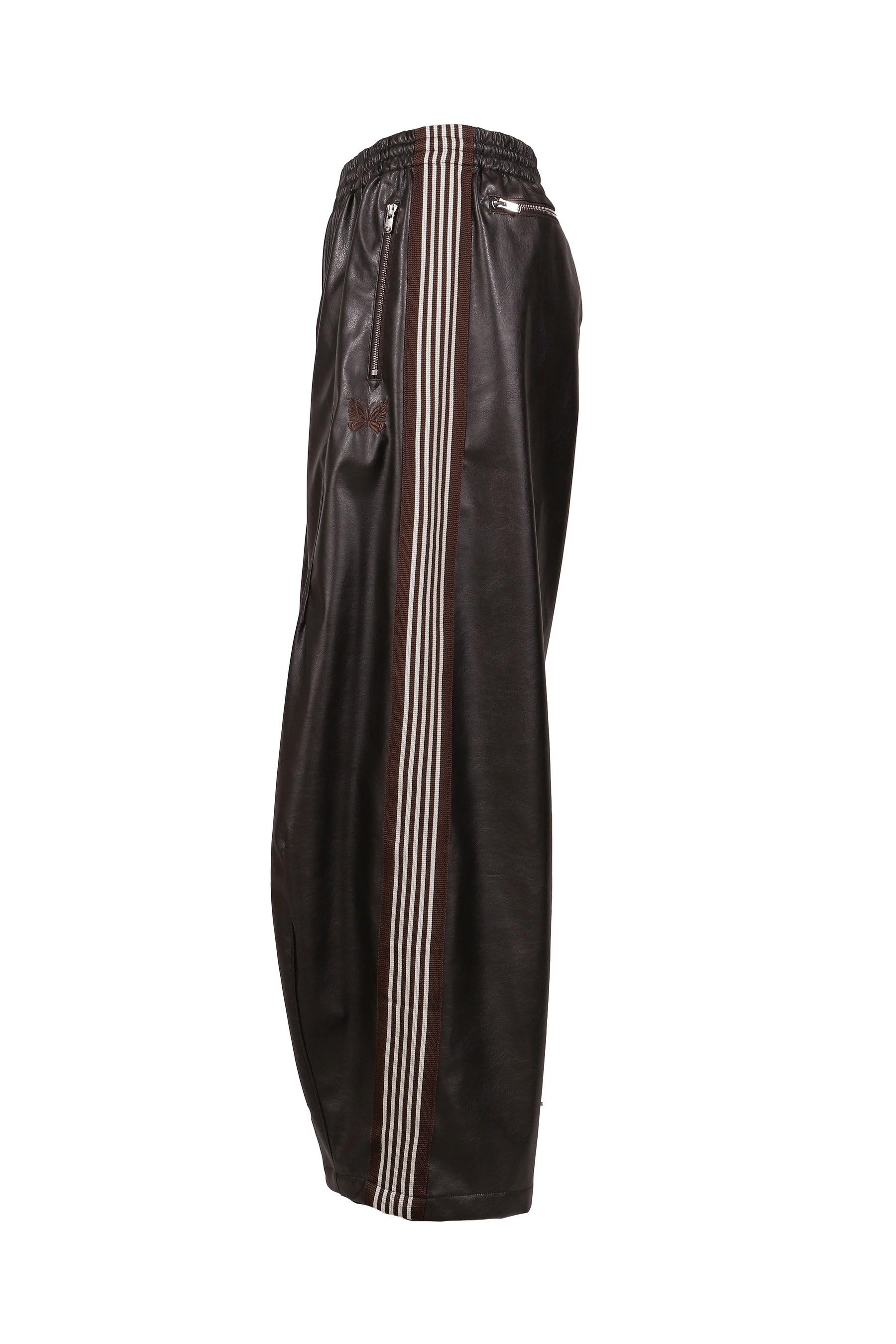 HD TRACK PANT - SYNTHETIC LEATHER (EXCLUSIVE) / DK. BRW 