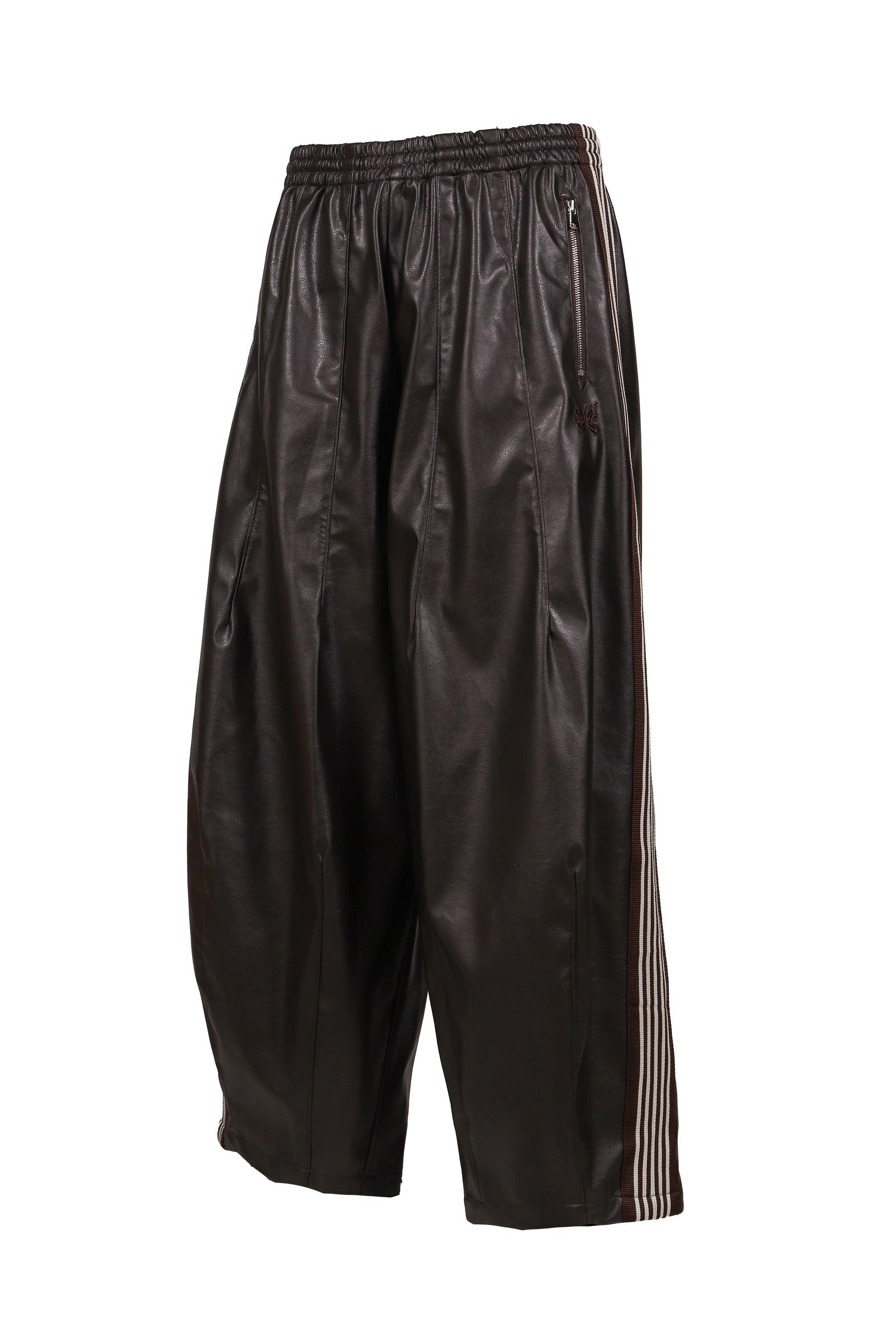 HD TRACK PANT - SYNTHETIC LEATHER (EXCLUSIVE) / DK. BRW 
