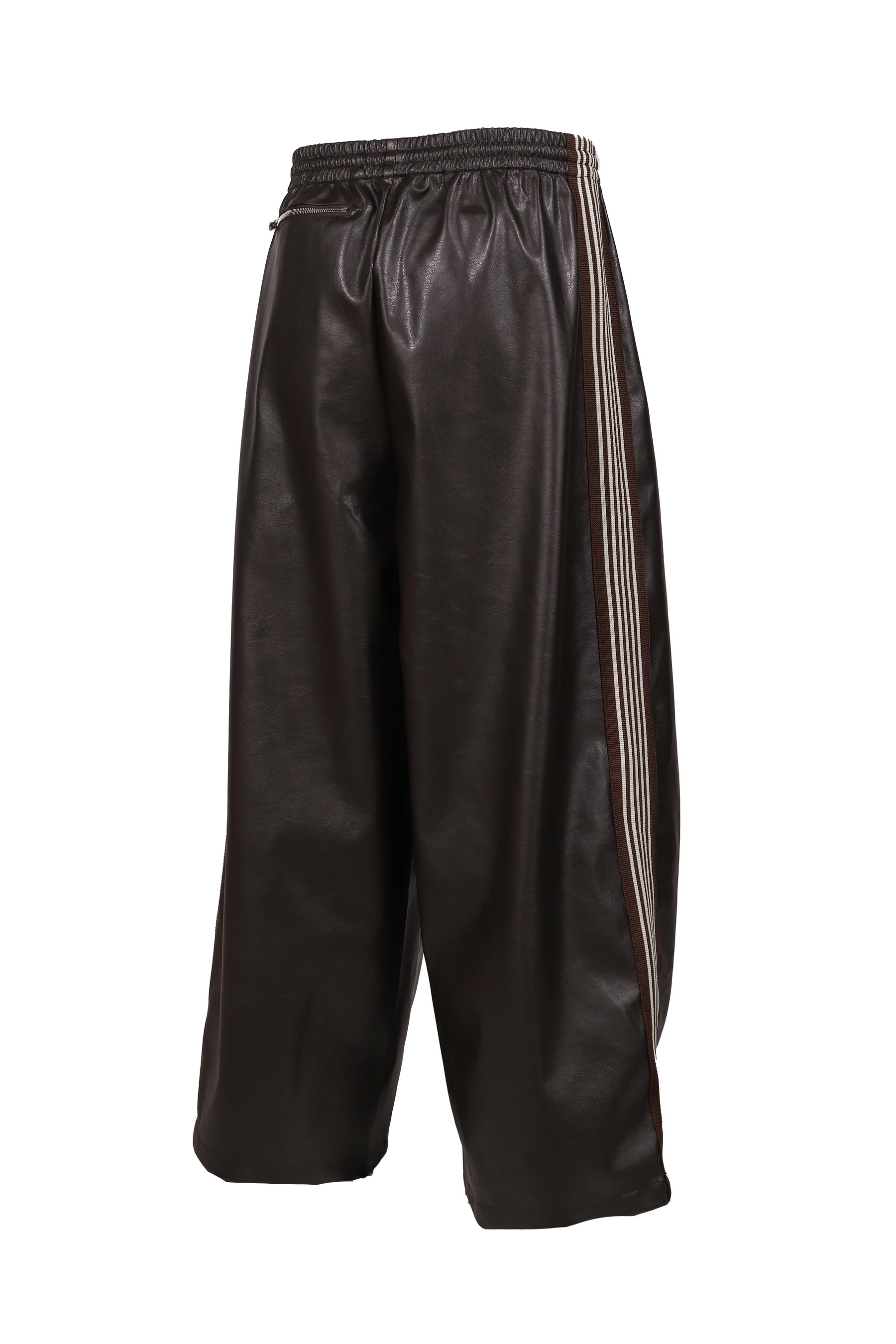 HD TRACK PANT - SYNTHETIC LEATHER (EXCLUSIVE) / DK. BRW 