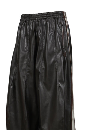 H.D. TRACK PANT - SYNTHETIC LEATHER (EXCLUSIVE) / DK. BRW