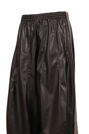 HD TRACK PANT - SYNTHETIC LEATHER (EXCLUSIVE) / DK. BRW 