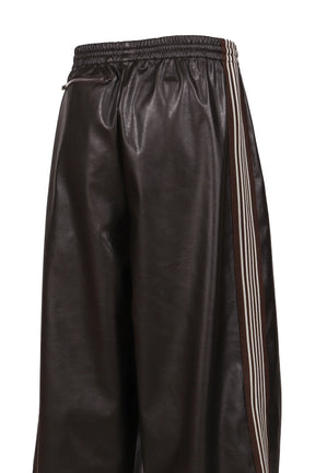 HD TRACK PANT - SYNTHETIC LEATHER (EXCLUSIVE) / DK. BRW 