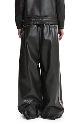 H.D. TRACK PANT - SYNTHETIC LEATHER (EXCLUSIVE) / DK. BRW