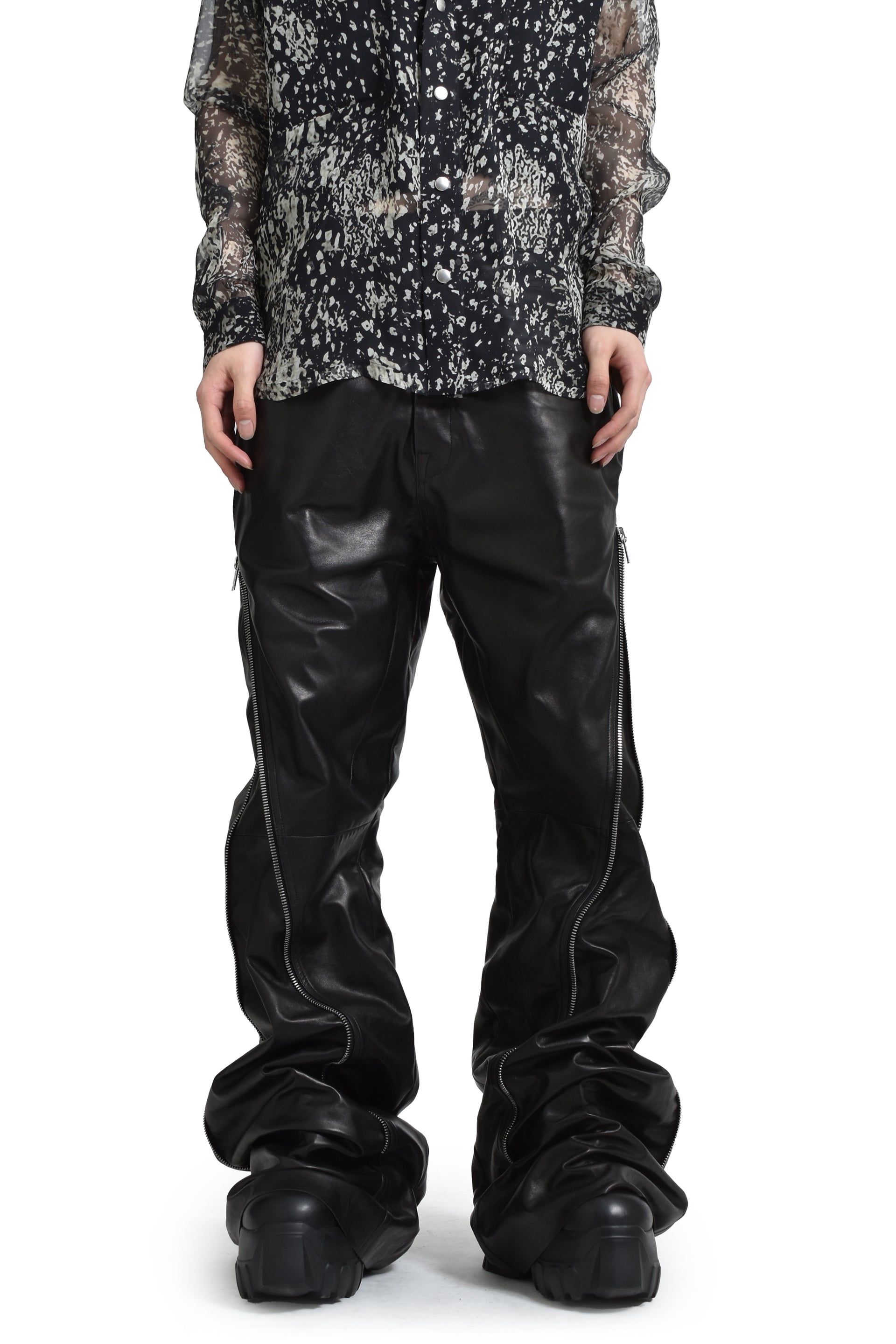 激レア20471120 レザーパンツ Y'2 LEATHER/ワイツーレザー】レザーパンツ/SP-06：STEER OIL