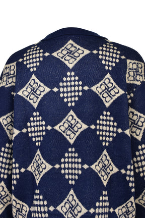 DIAMOND KNIT POLO SHIRT / NVY