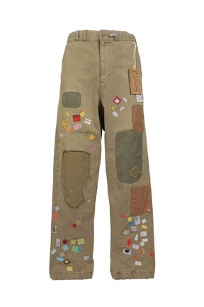 PRICE STICKER REPAIRED PANTS / KHA