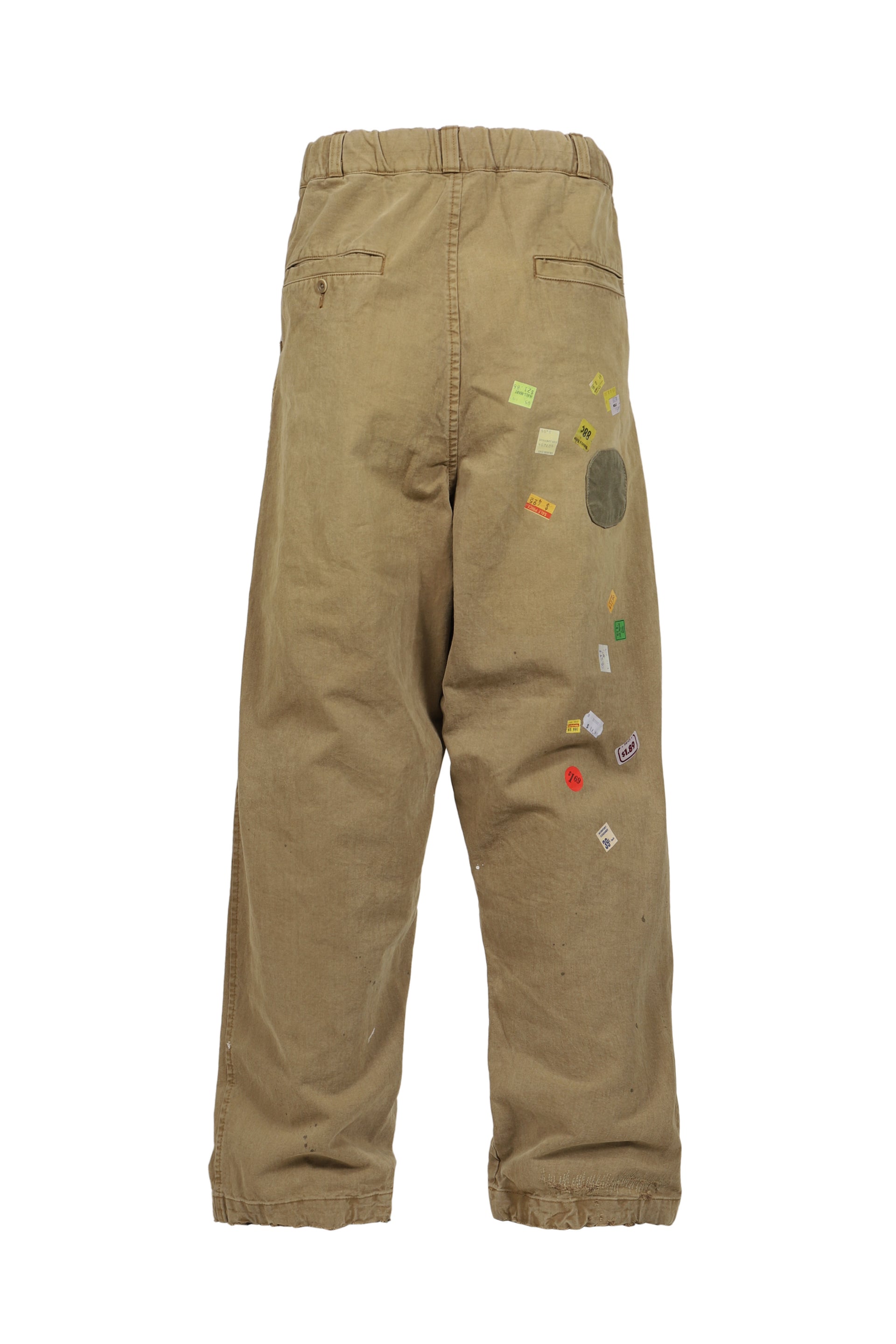 PRICE STICKER REPAIRED PANTS / KHA