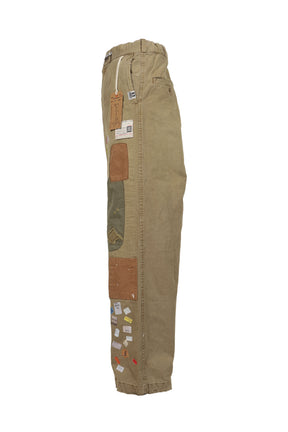 PRICE STICKER REPAIRED PANTS / KHA