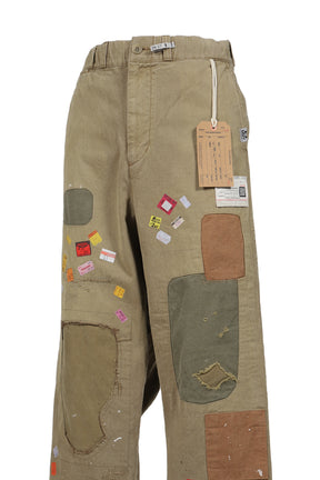 PRICE STICKER REPAIRED PANTS / KHA