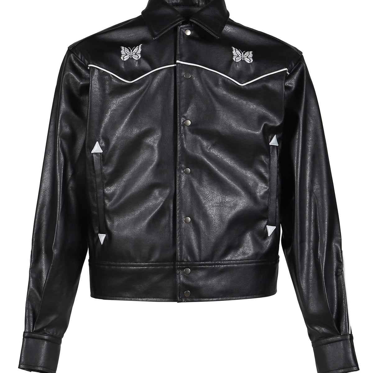Needles ニードルス SS26 PIPING COWBOY JACKET - SYNTHETIC LEATHER
