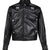 PIPING COWBOY JACKET - SYNTHETIC LEATHER (EXCLUSIVE) / BLK