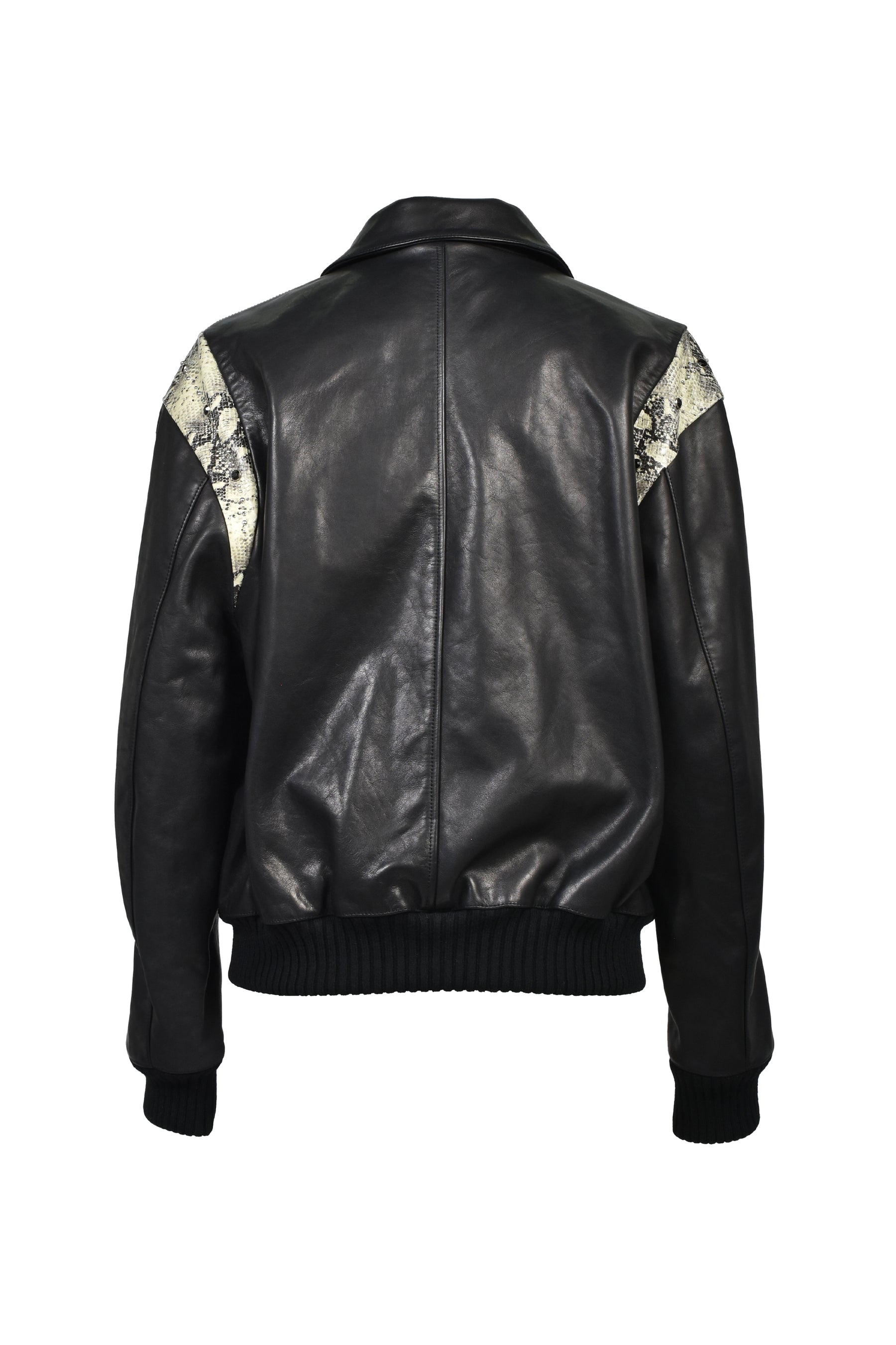 BONES STUDDED OS BOMBER / BLK