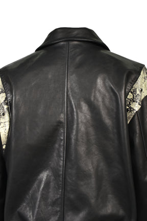 BONES STUDDED OS BOMBER / BLK