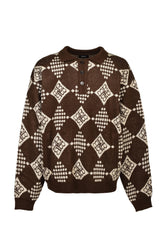 DIAMOND KNIT POLO SHIRT / BRW