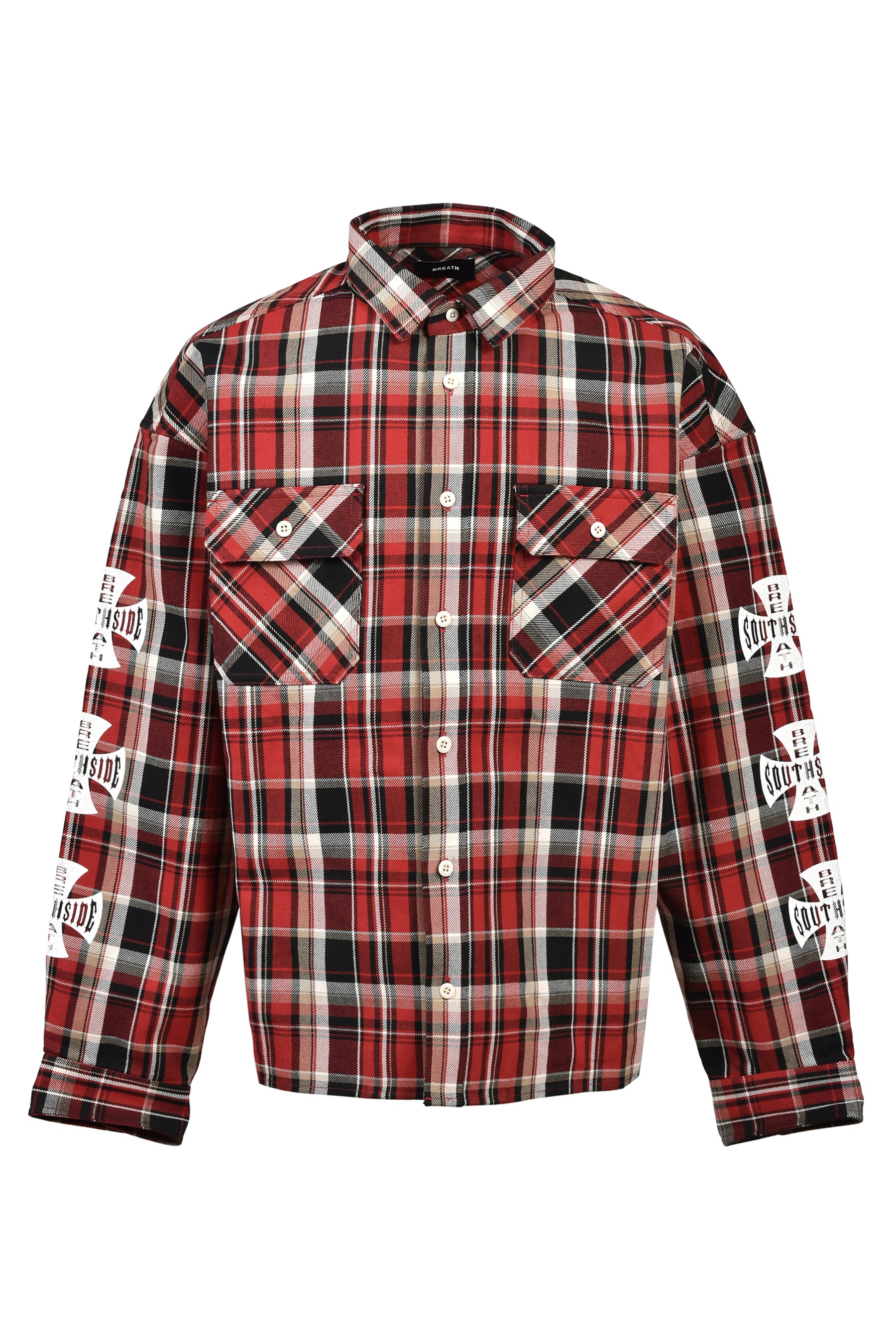 SOUTHSIDE CROSS CHECK SHIRT / RED