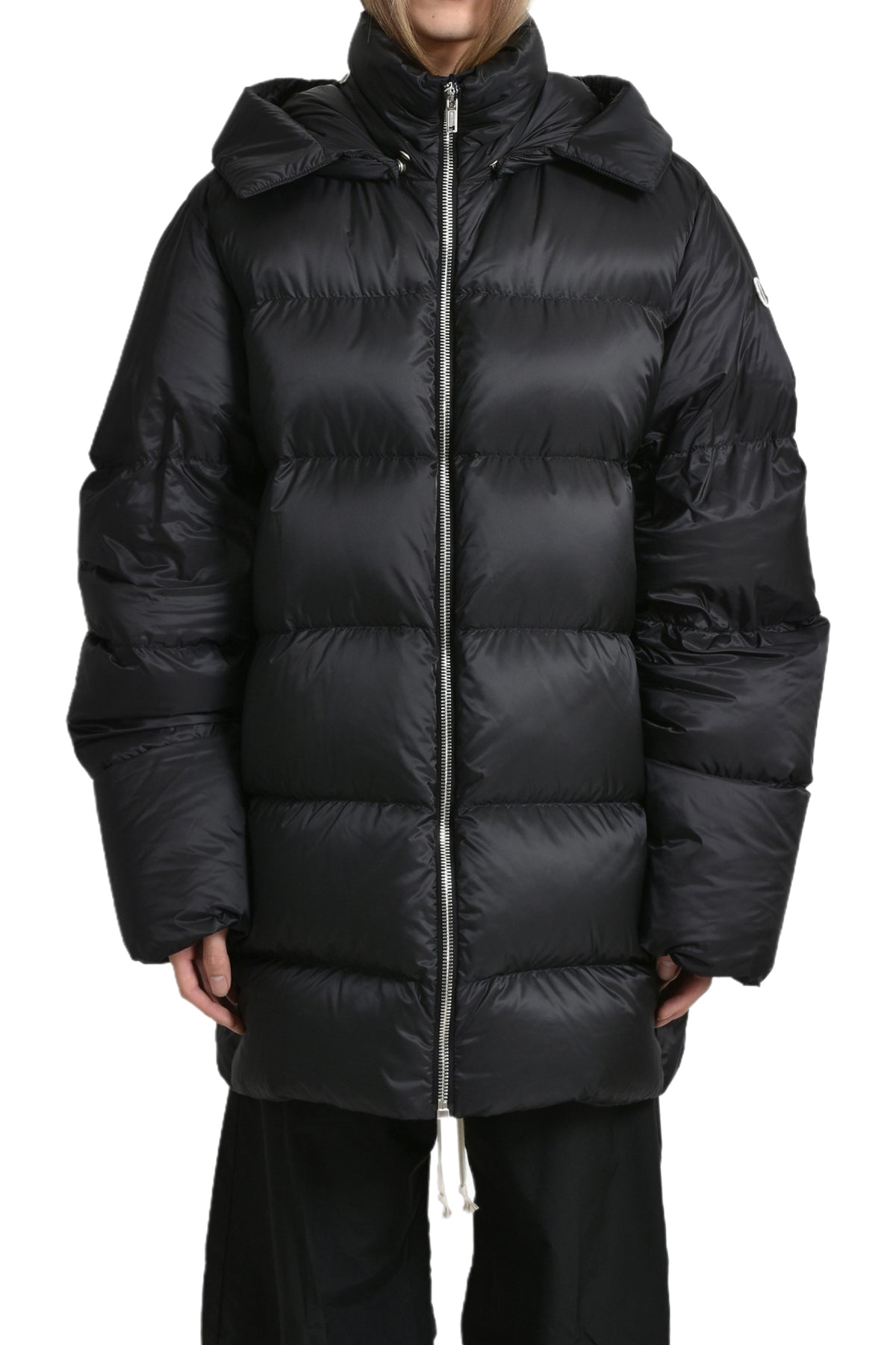 HOODED CYCLOPIC COAT / BLK