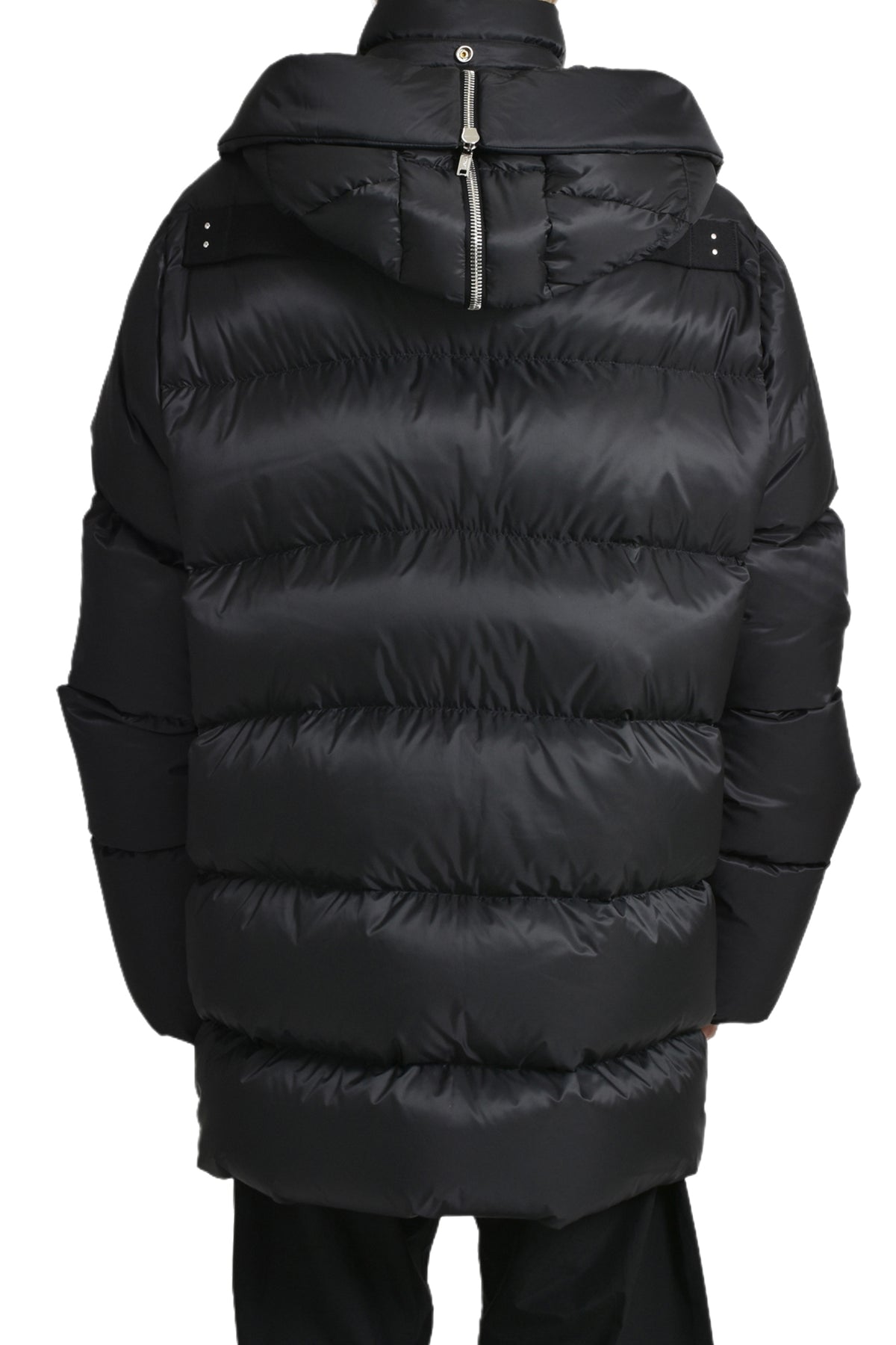 HOODED CYCLOPIC COAT / BLK