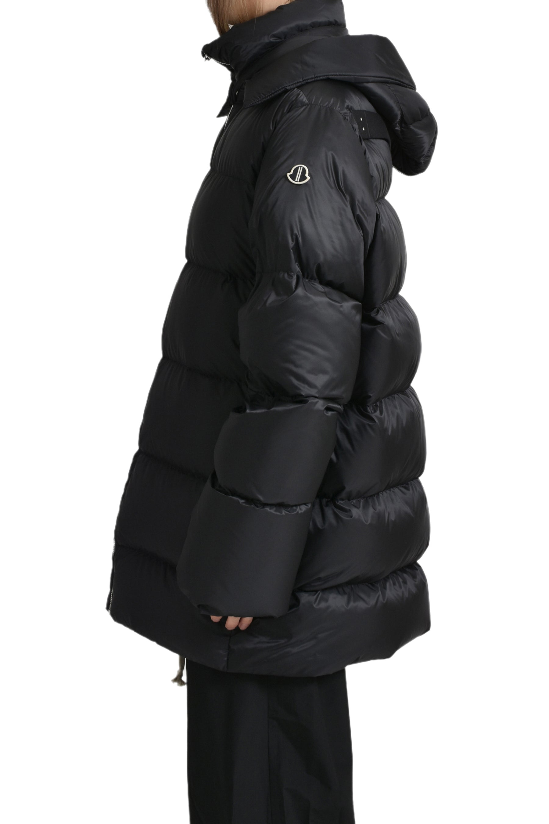 HOODED CYCLOPIC COAT / BLK