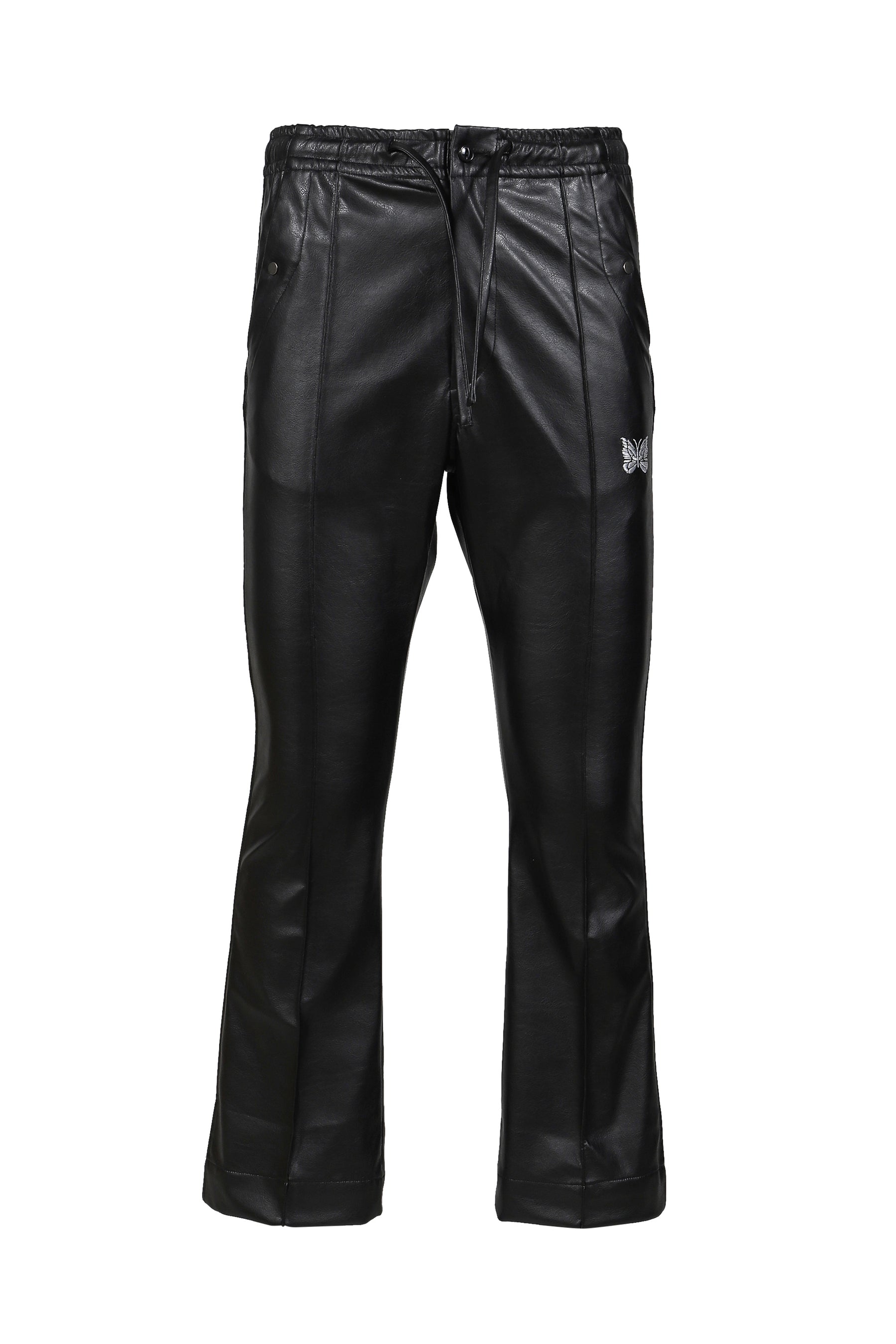 PIPING COWBOY PANT - SYNTHETIC LEATHER (EXCLUSIVE) / BLK