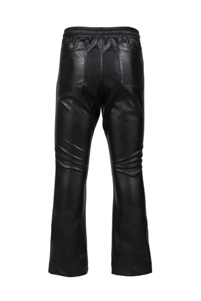 PIPING COWBOY PANT - SYNTHETIC LEATHER (EXCLUSIVE) / BLK