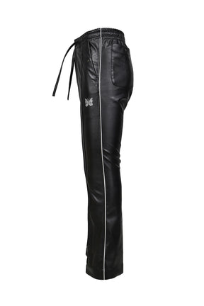 PIPING COWBOY PANT - SYNTHETIC LEATHER (EXCLUSIVE) / BLK
