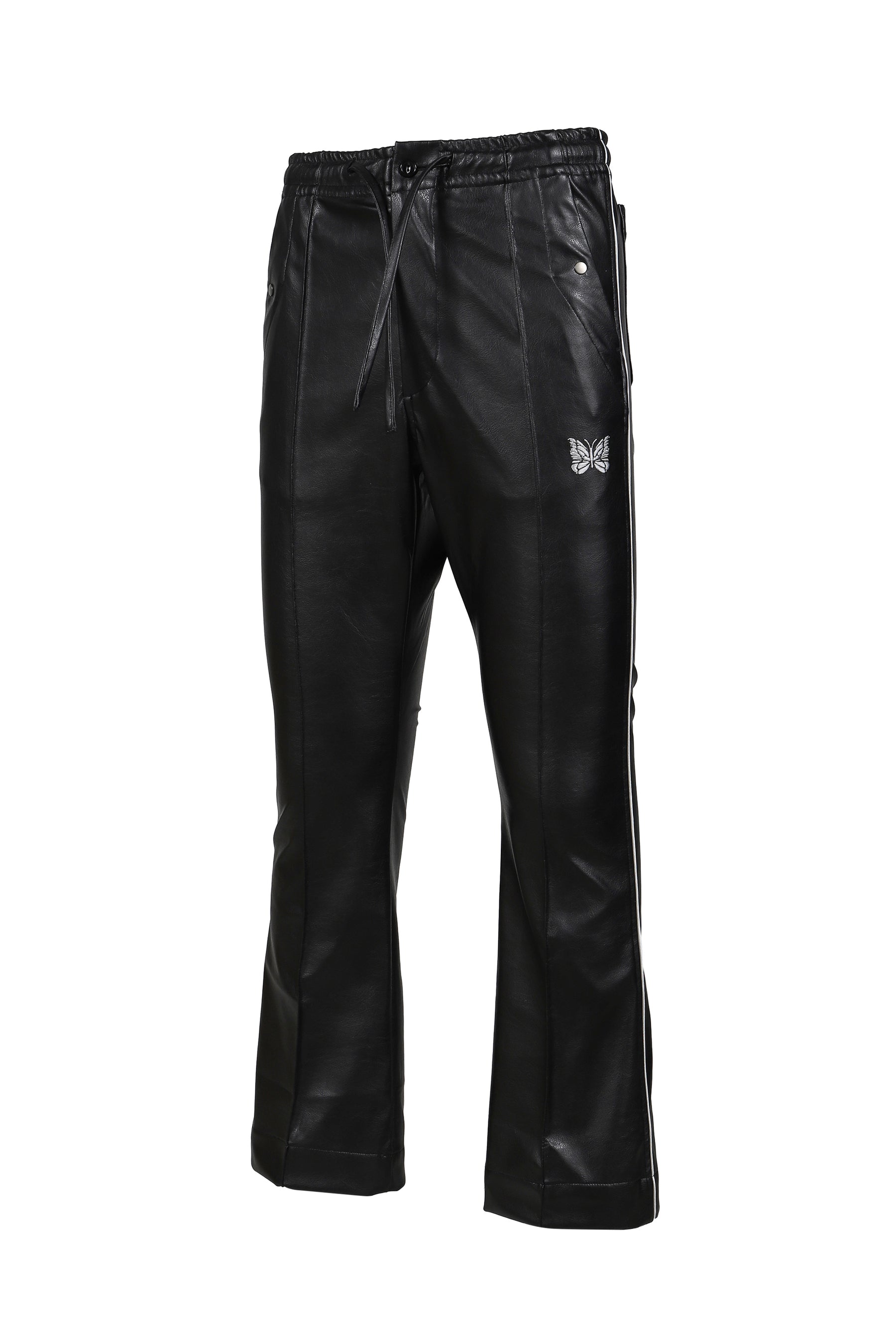 PIPING COWBOY PANT - SYNTHETIC LEATHER (EXCLUSIVE) / BLK