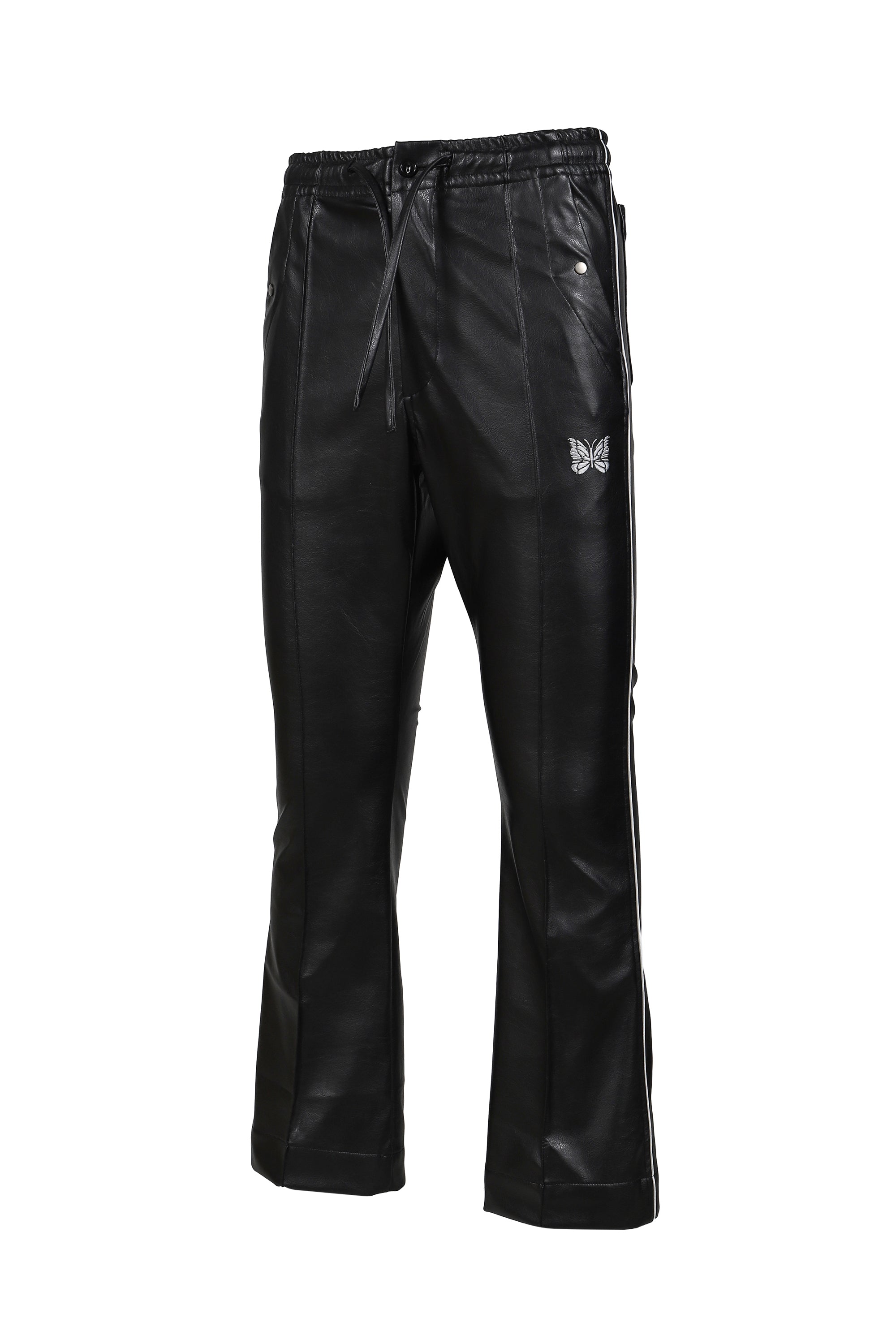 PIPING COWBOY PANT - SYNTHETIC LEATHER (EXCLUSIVE) / BLK