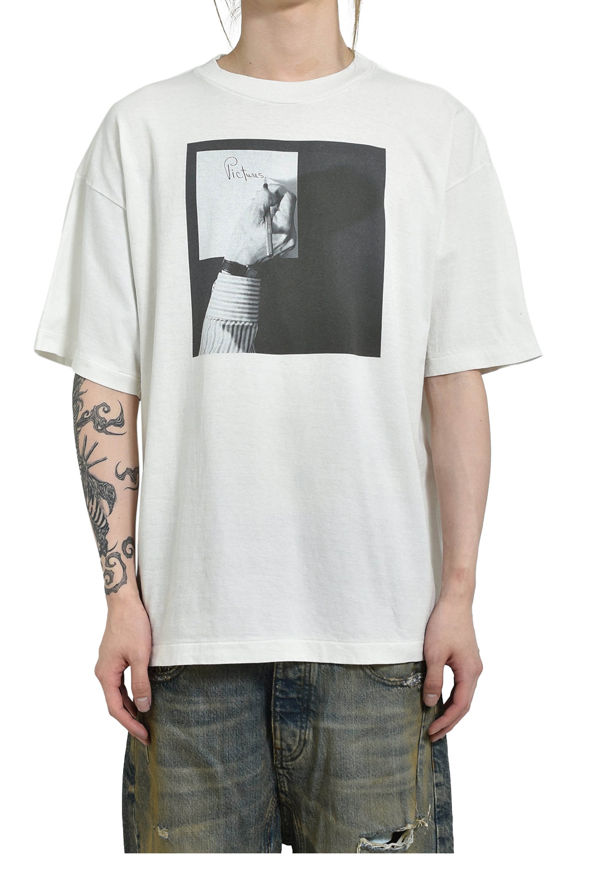 MT_SS TEE/PICTURES / WHT