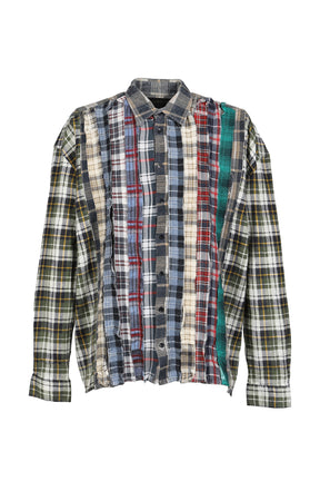FLANNEL SHIRT -> RIBBON WIDE SHIRT / ASSORTED