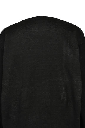 BLACK CARD CREW KNIT / BLK