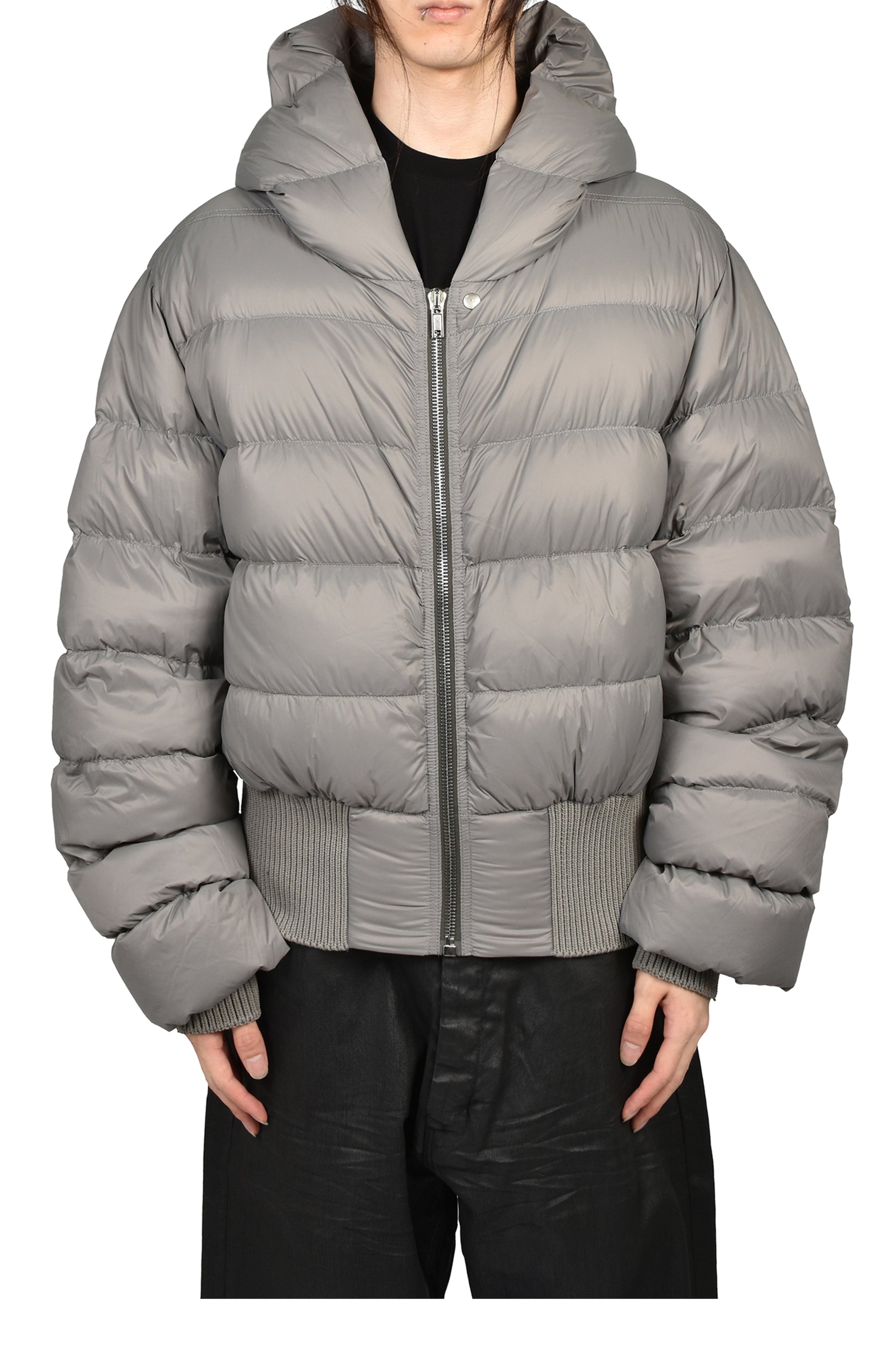 HOODED JKT / STEEL