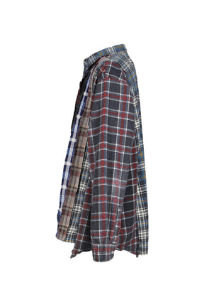 FLANNEL SHIRT -> RIBBON WIDE SHIRT / ASSORTED