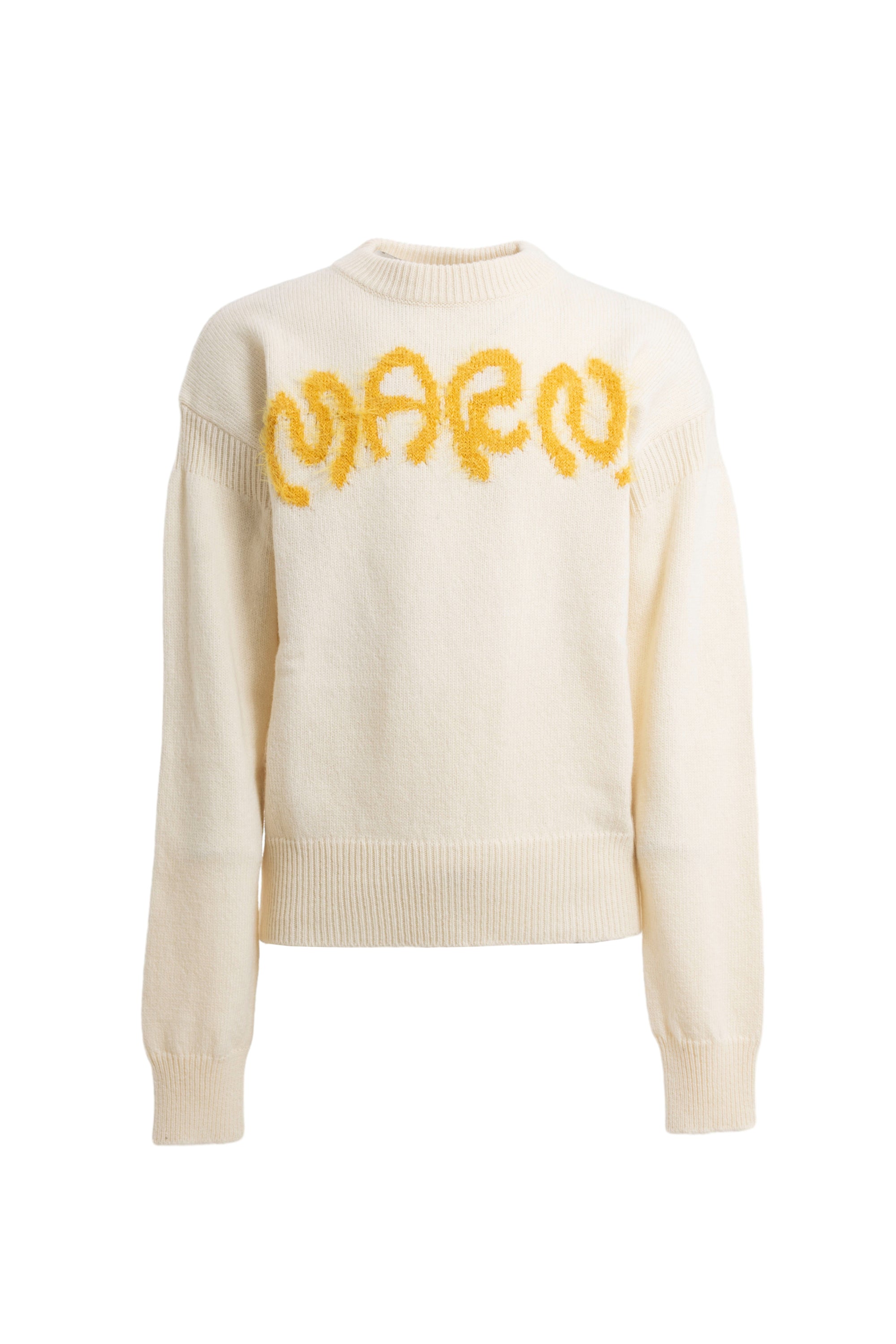 MARNI FW23 ROUNDNECK SWEATER / STONE WHT -NUBIAN