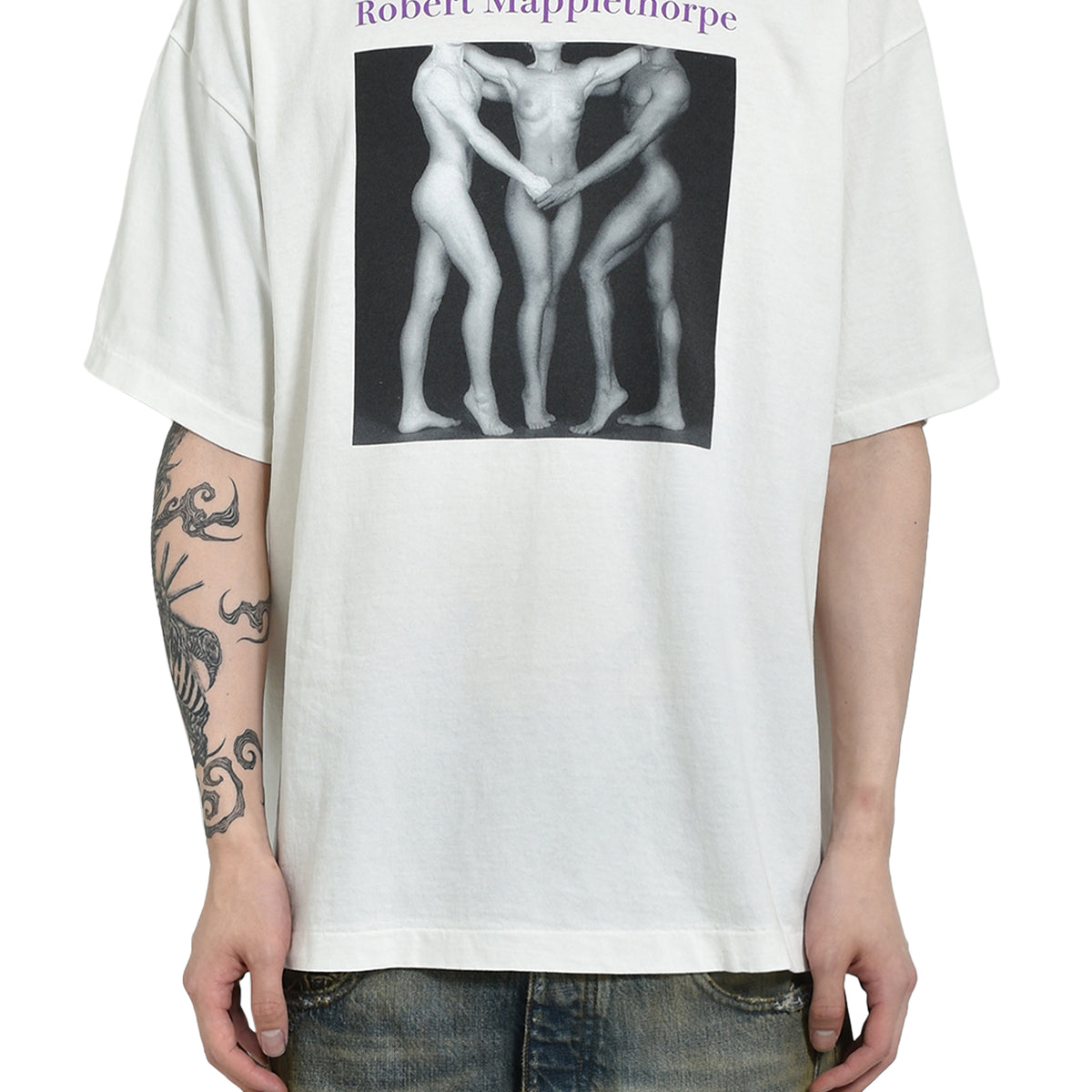 SAINT Mxxxxxx × Robert Mapplethorpe SS25 MT_SS TEE/KEN&LYDIA&TYLER